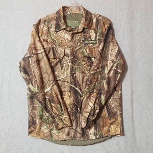 🚫SOLD🚫MEDALIST Men’s Sz M X-Static nylon lined camo RealTree Button Shirt